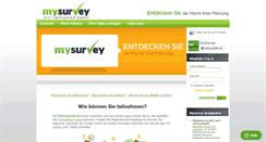 Desktop Screenshot of de.mysurvey.com