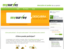 Tablet Screenshot of es.mysurvey.com