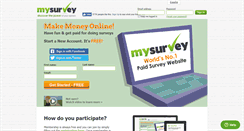 Desktop Screenshot of mysurvey.com