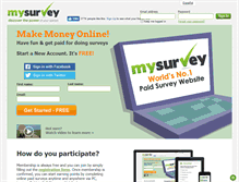 Tablet Screenshot of mysurvey.com